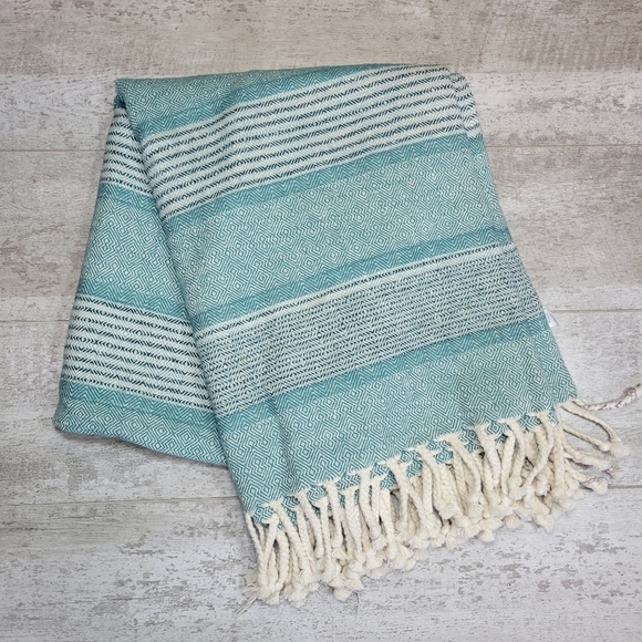 World Market Woven Throw 50 x 60 - Picture 1 of 3